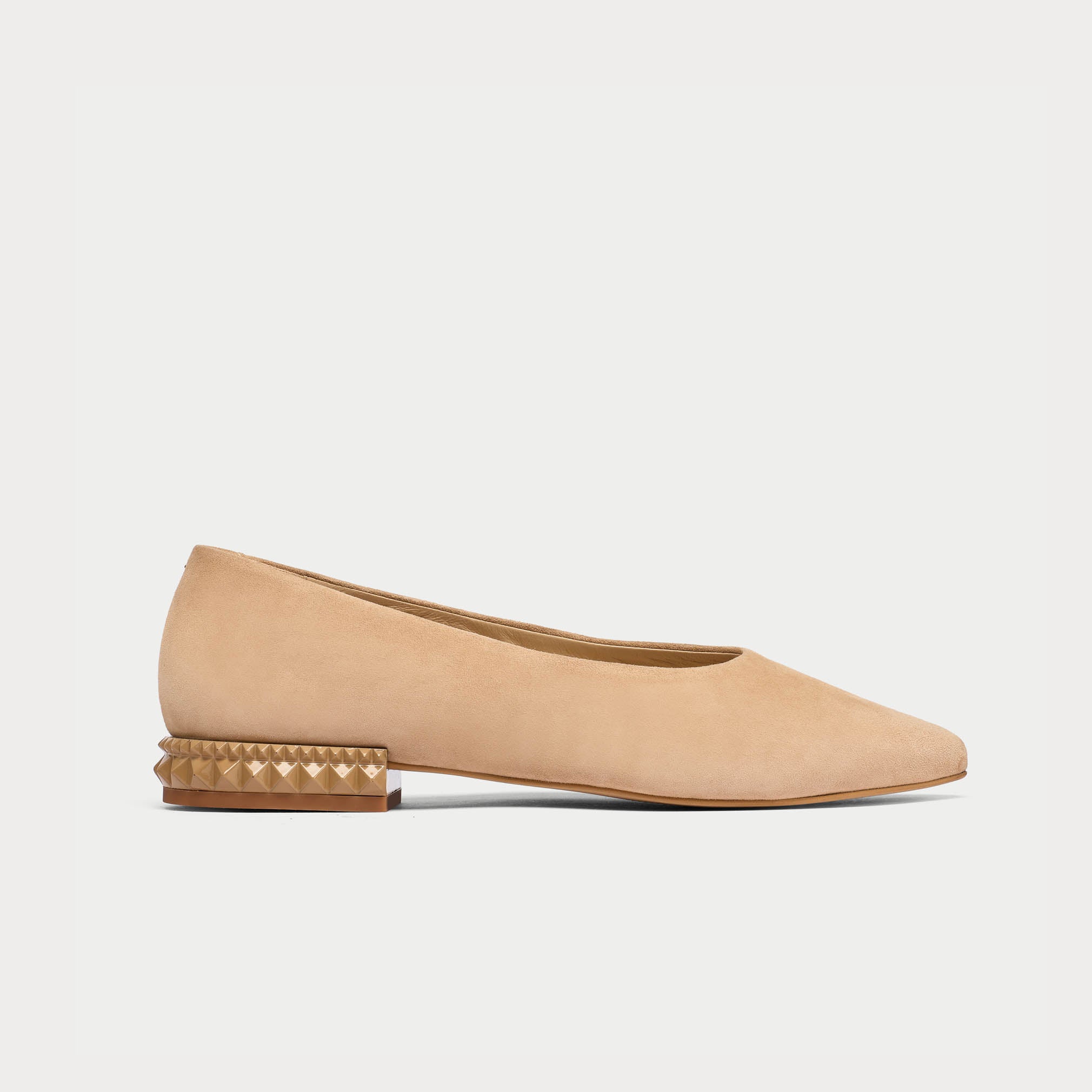 Calla Shoes Pippa Taupe Suede court shoe