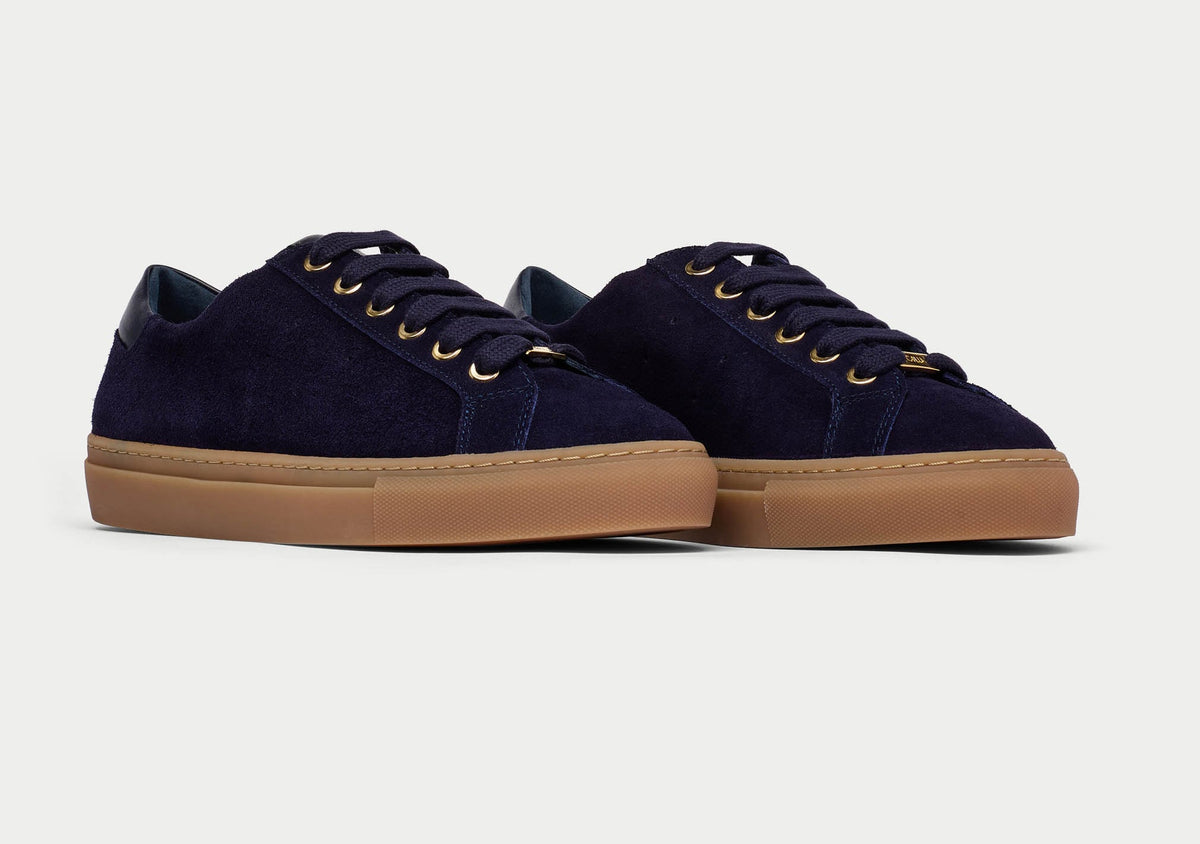 A pair of Calla Star trainers in navy suede