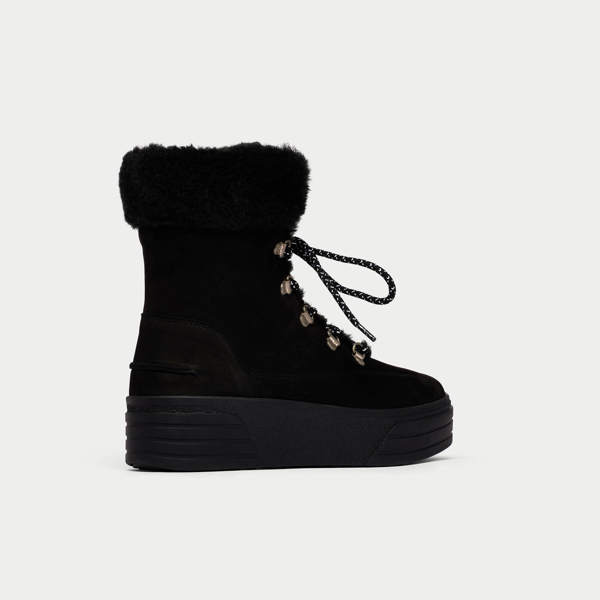 Abbie - Black Nubuck Leather Boots (image 3)