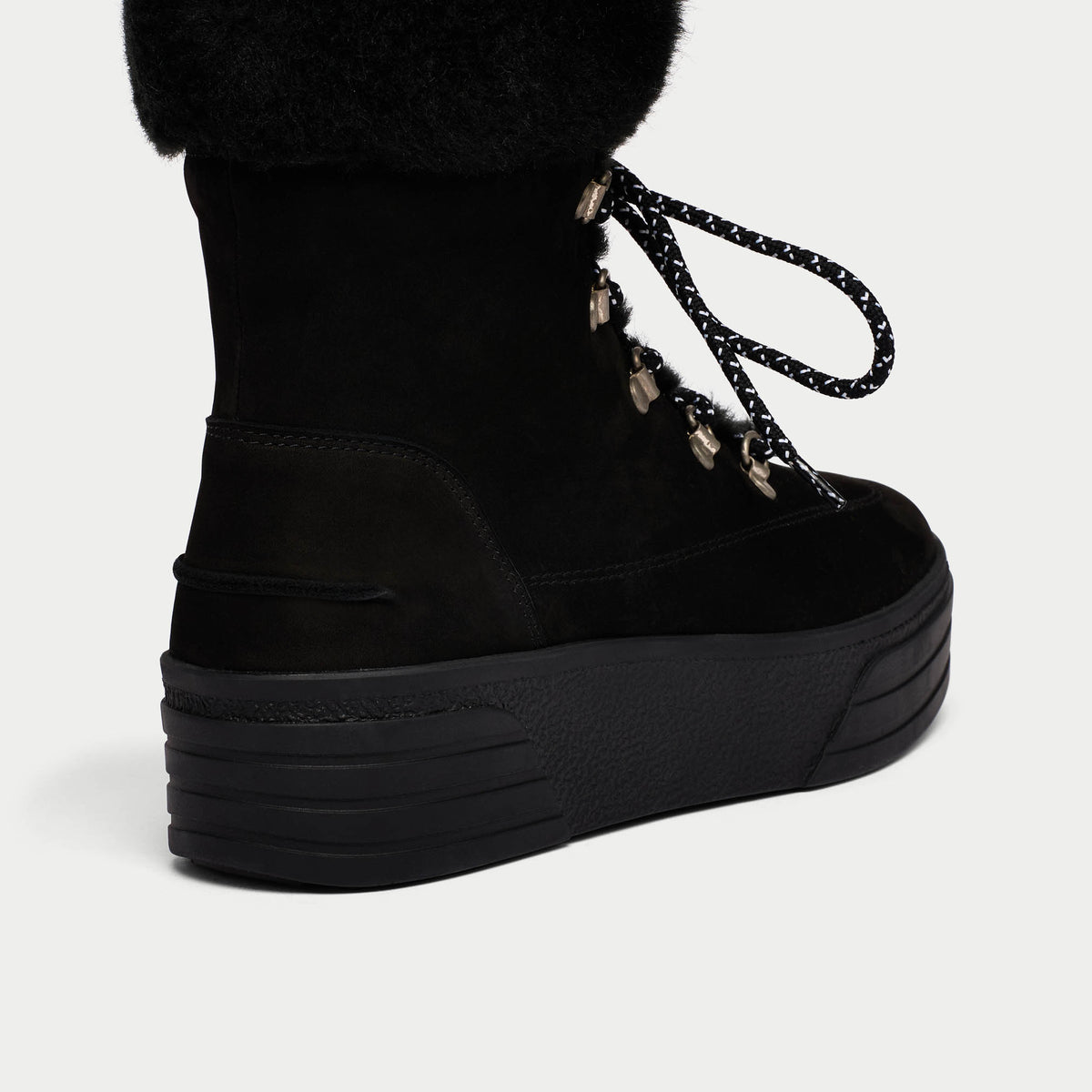 Abbie - Black Nubuck Leather Boots (image 5)