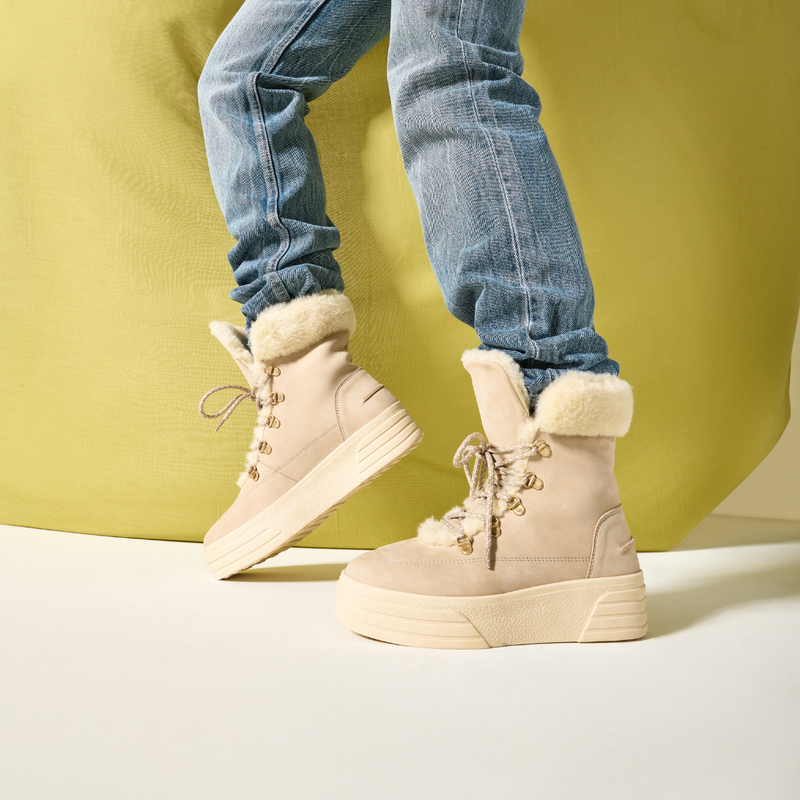 Abbie - Ice Nubuck Leather Boots