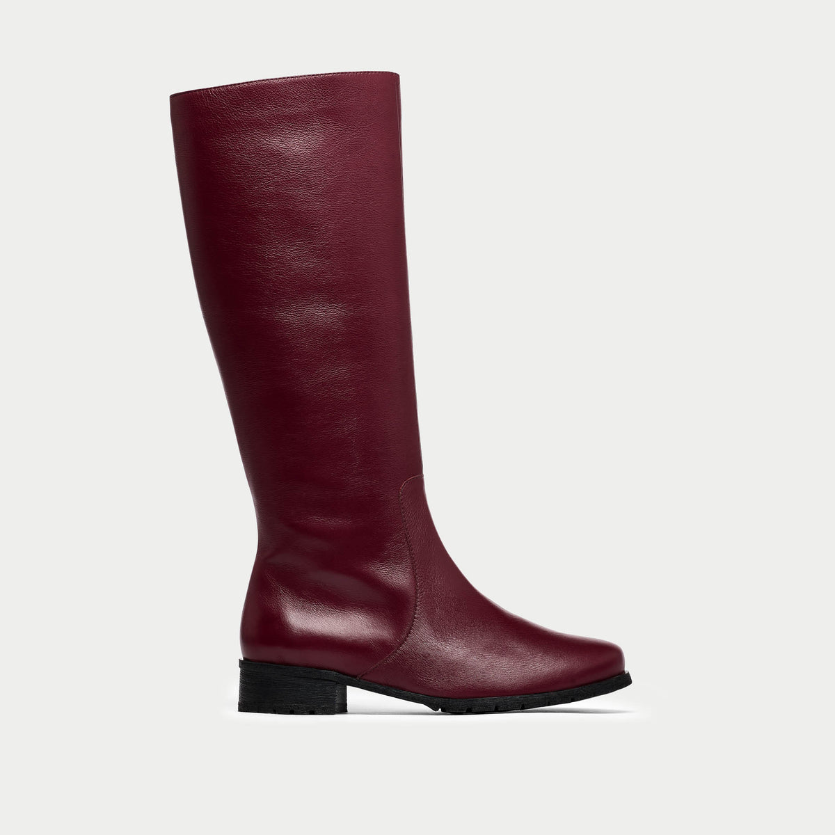Bella - Cherry Leather Boots (image 1)