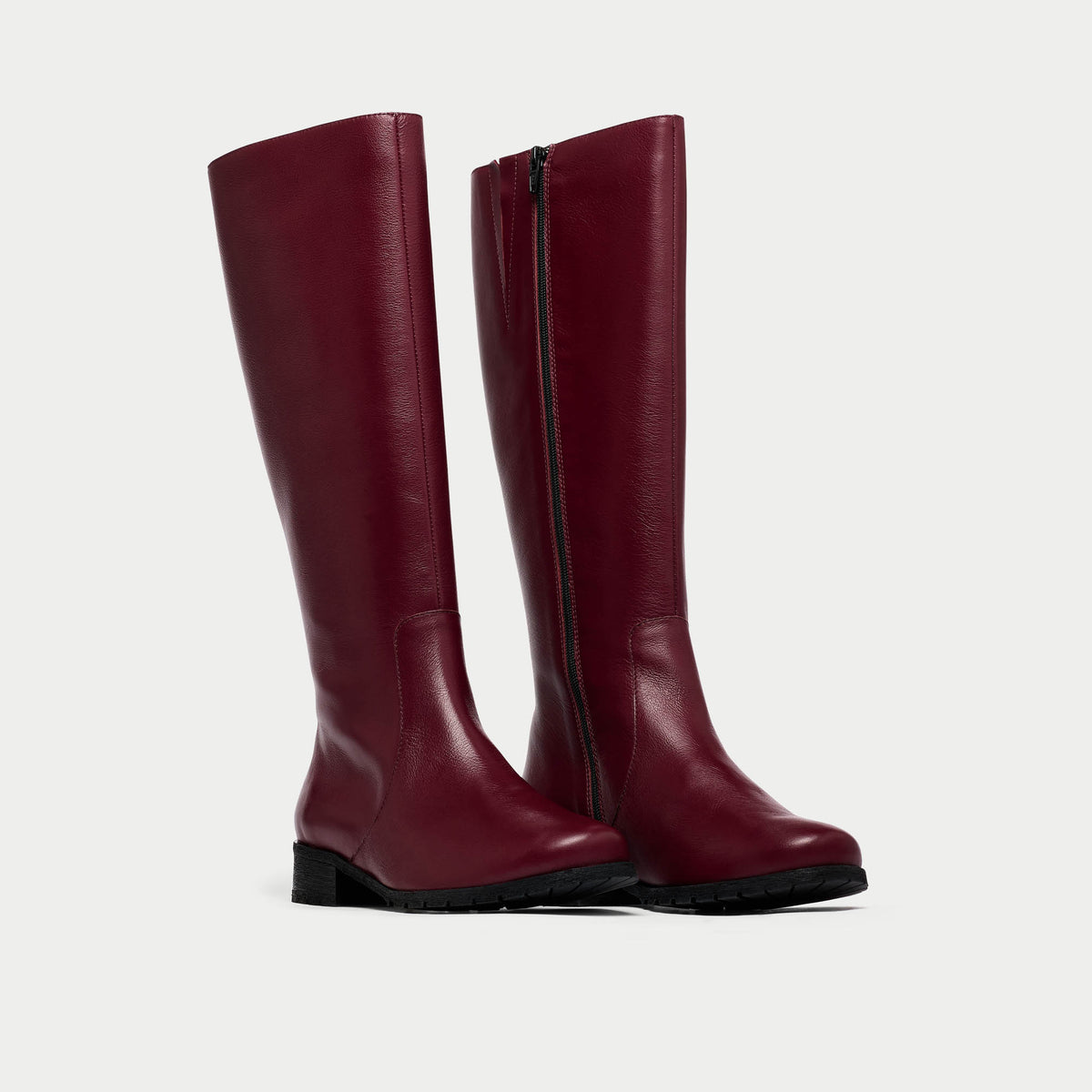 Bella - Cherry Leather Boots (image 2)