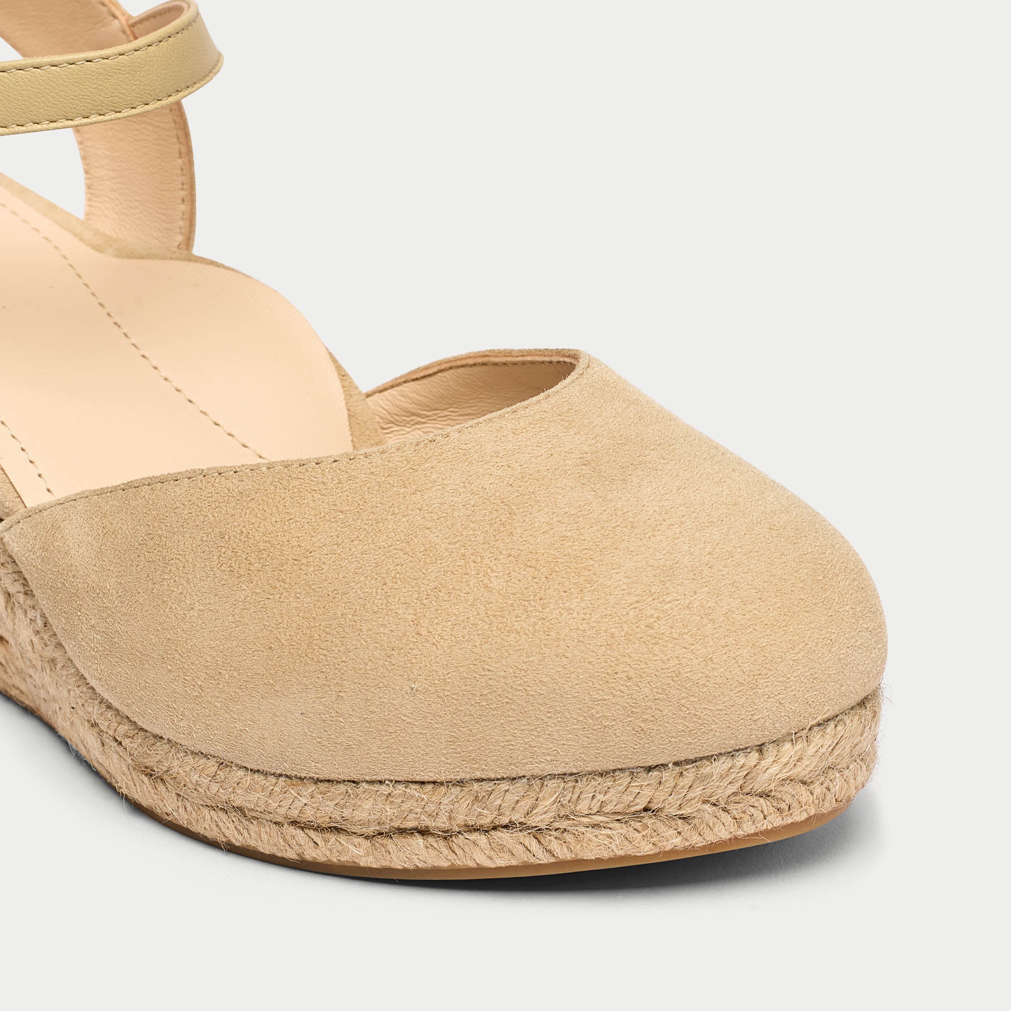 Betsy - Natural Suede Espadrilles
