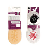 Yenta + Posha Holiday No-Show Cushion Lounge Socks