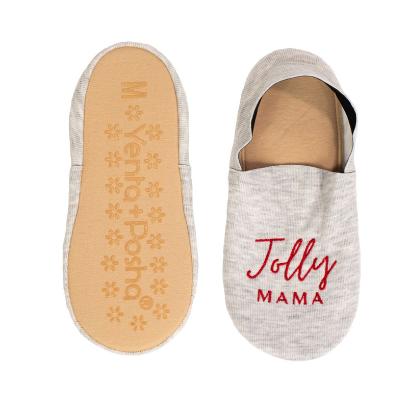Yenta + Posha Holiday No-Show Cushion Lounge Socks