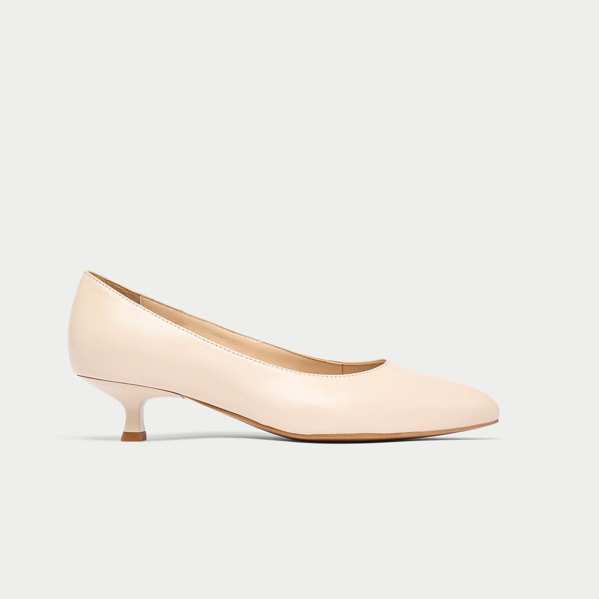 Claudia - Light Beige Leather Pumps