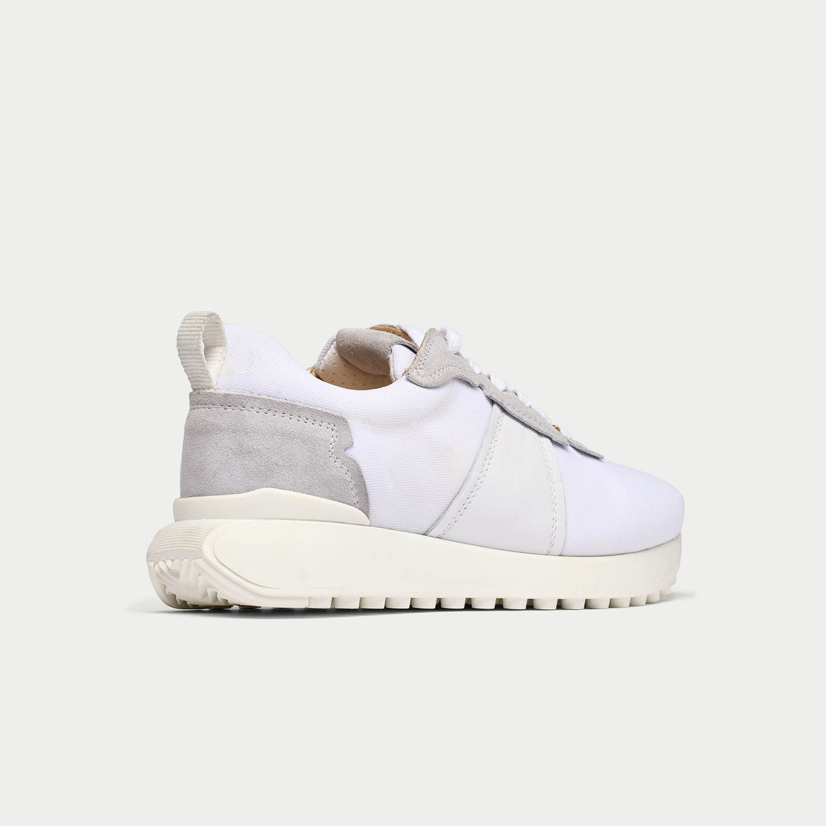 Cosmos - Chunky-Sole White Wide Fit Sneakers (image 8)