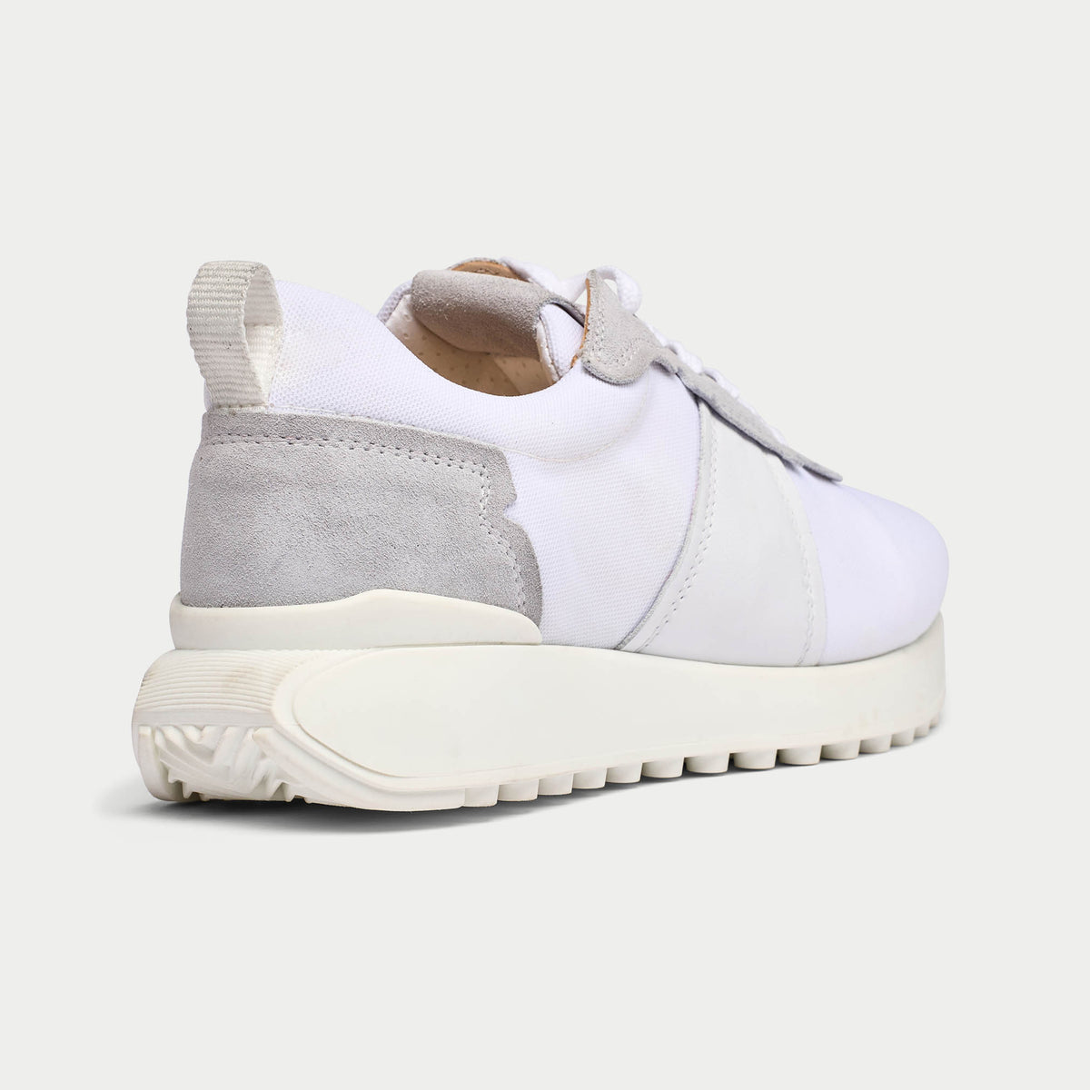 Cosmos - Chunky-Sole White Wide Fit Sneakers (image 6)