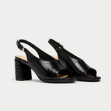 Fern - Black Shine Leather