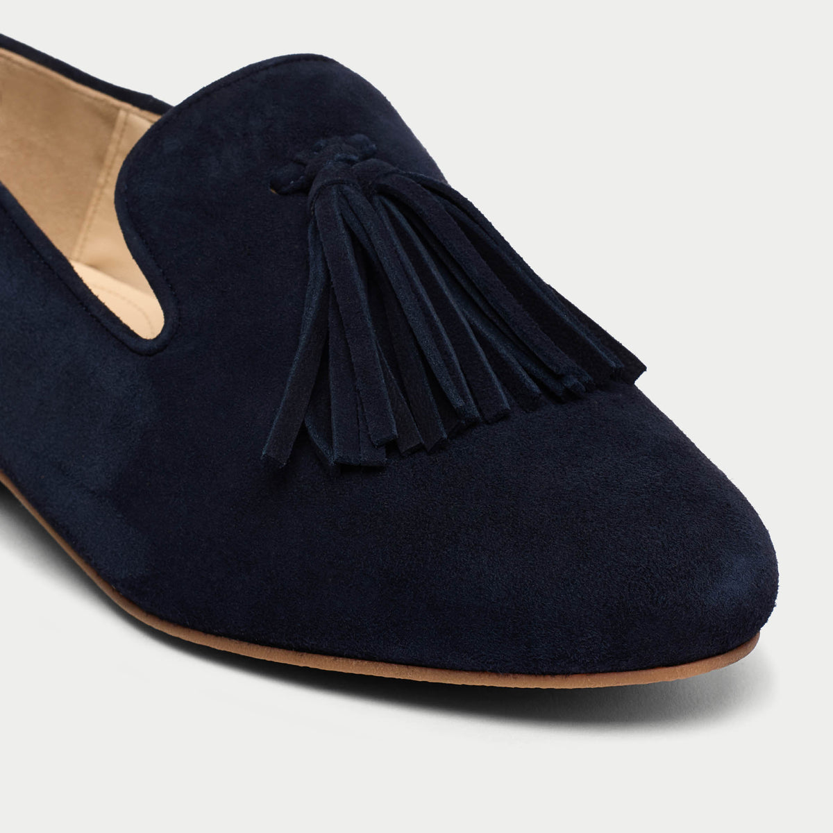 Freya - Deep Navy Suede Loafers (image 4)