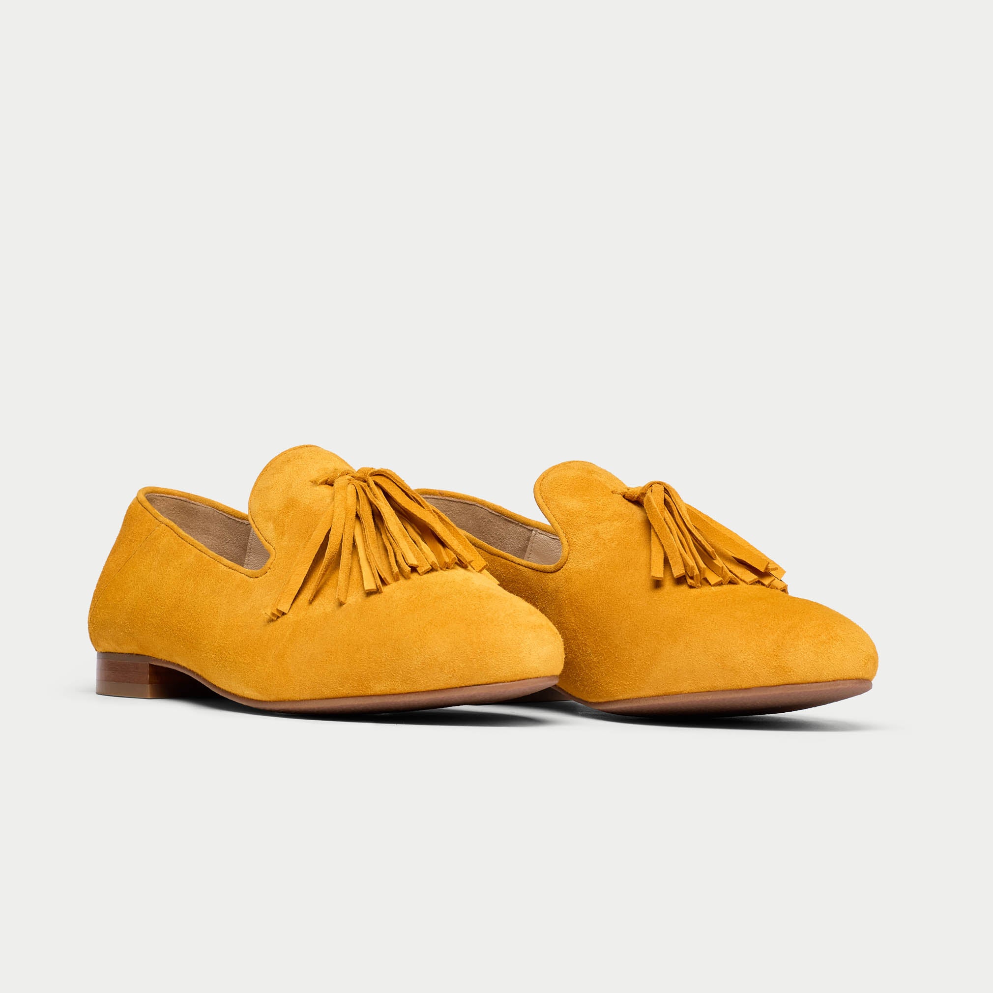 Freya - Mustard suede