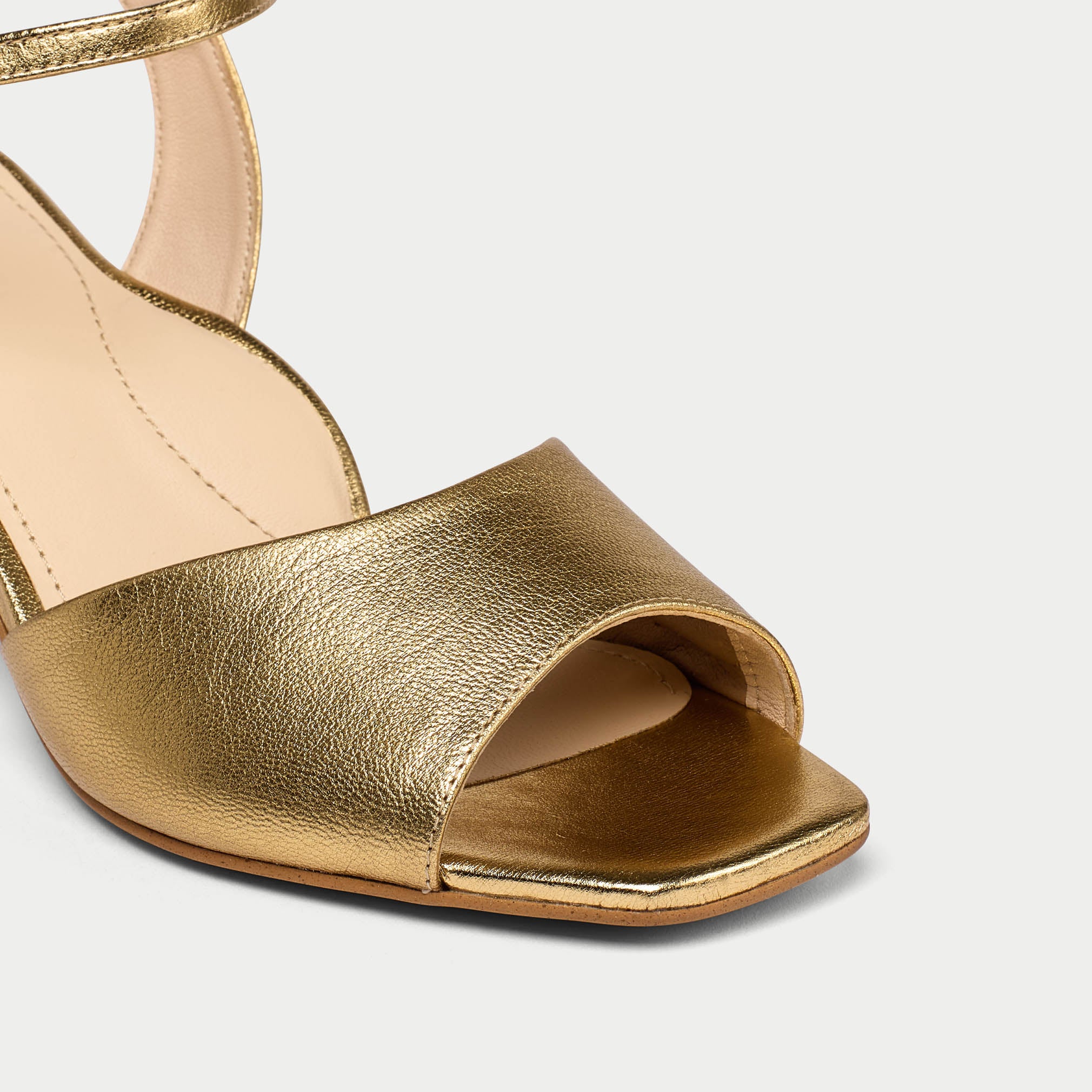 Glenda - Gold Leather