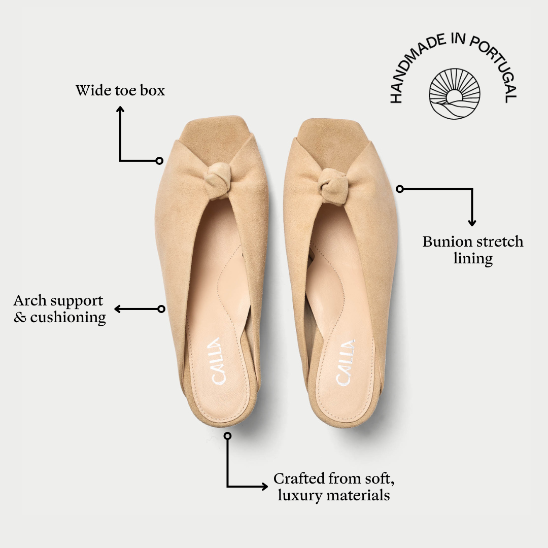 Greta - Taupe Suede Mules (image 7)