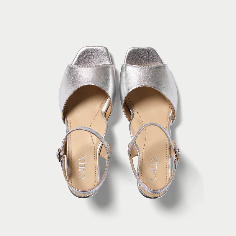 Gwen - Silver Leather