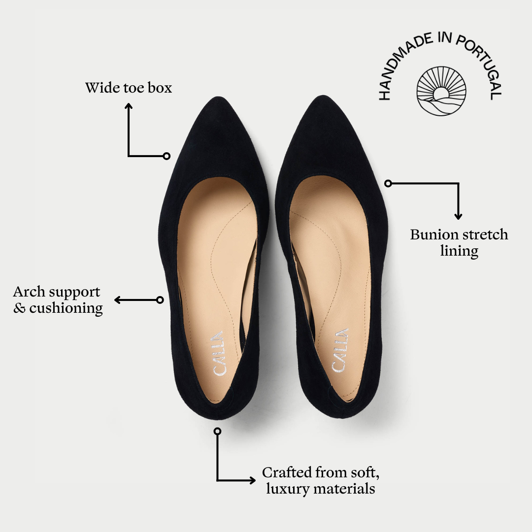Hallie - Black Suede Pumps (image 7)