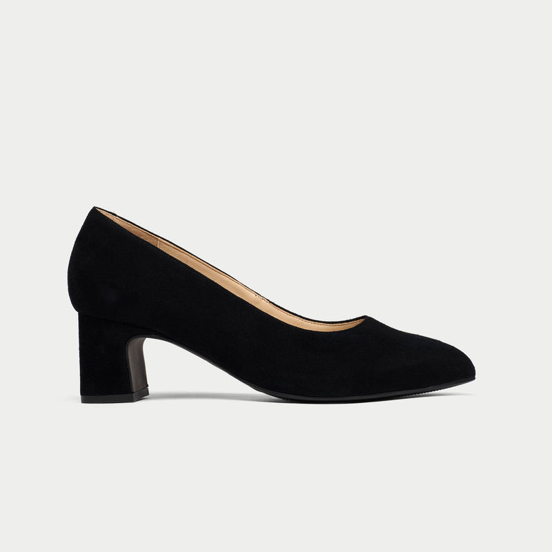Hallie - Black Suede Pumps