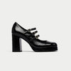 Ivy - Black Shine Leather Pumps