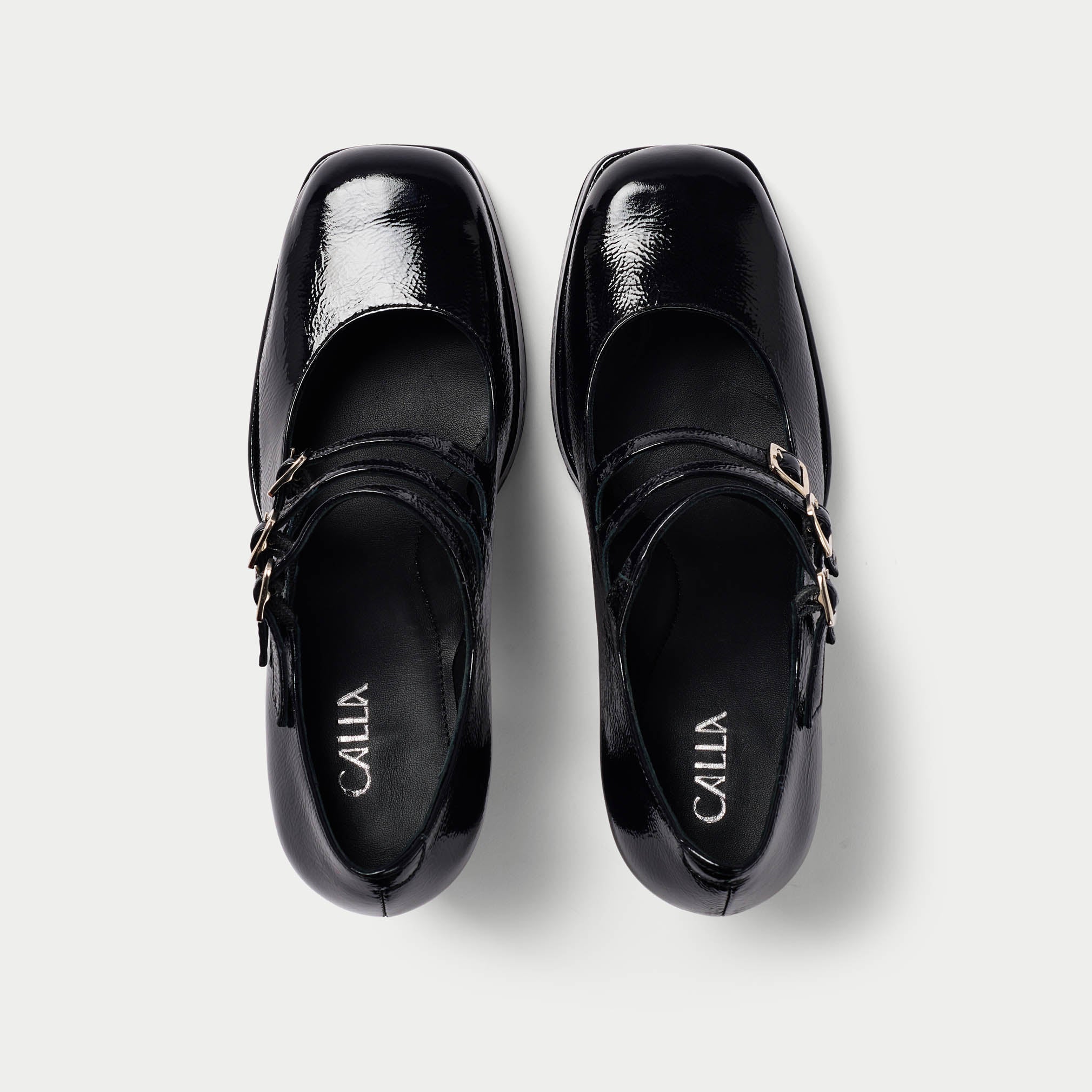 Ivy - Black Shine Leather Pumps