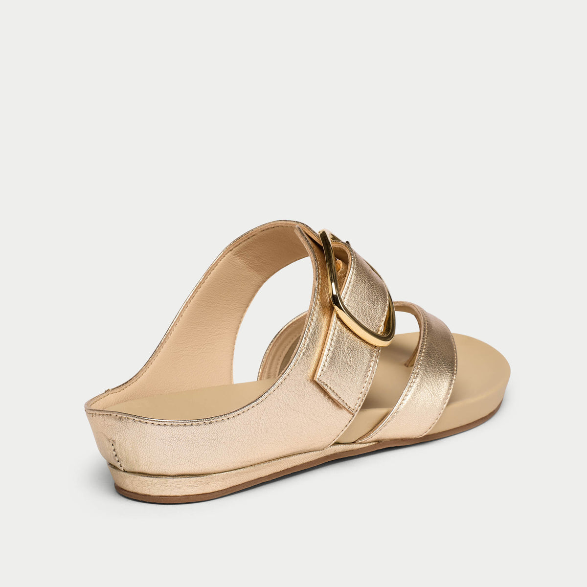 Ruby - Champagne Leather Sandals (image 7)