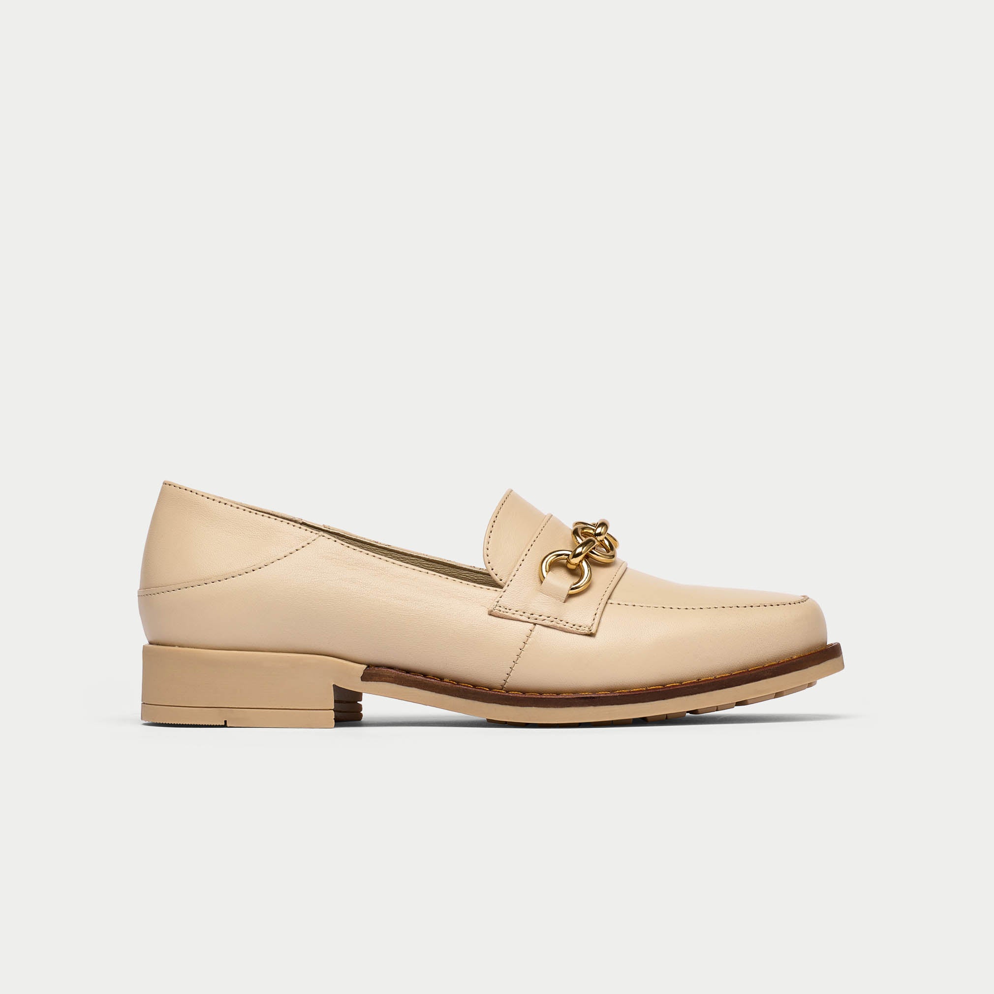 Rebecca butter leather loafer side view