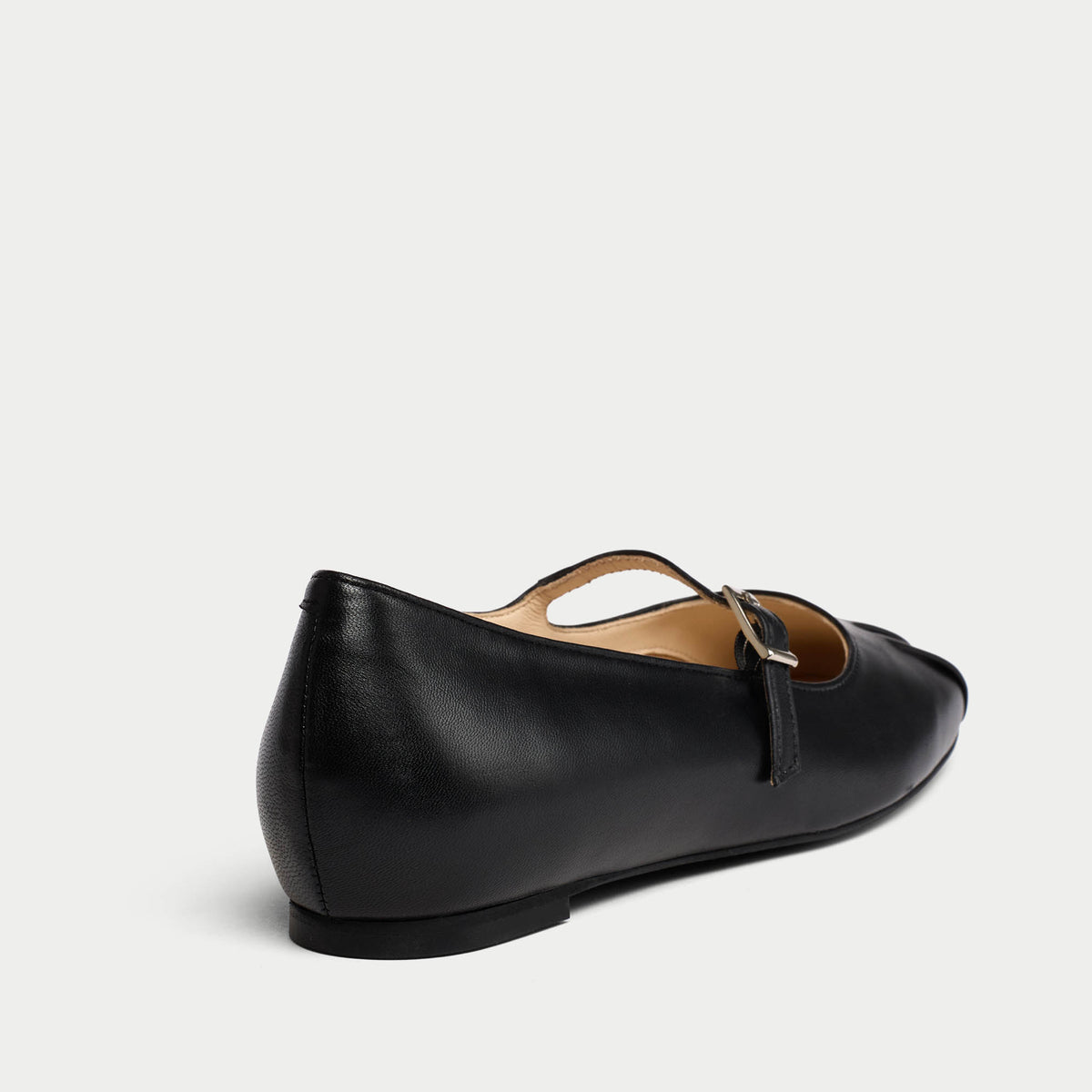 Rosemary - Black Leather Ballerinas (image 6)