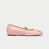 Rosemary pink flat ballerina side view