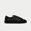 star black quilted trainers for bunions side view