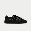 Star black quilted sneakers for bunions side view