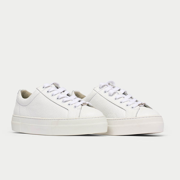 Saturn white and champagne sneakers