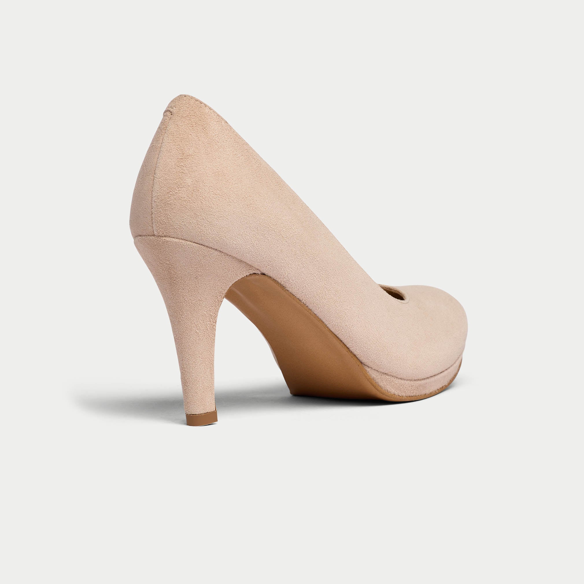 Sophia - Neutral Suede Pumps