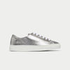 Star - Silver Metallic Leather Wide Fit Sneakers