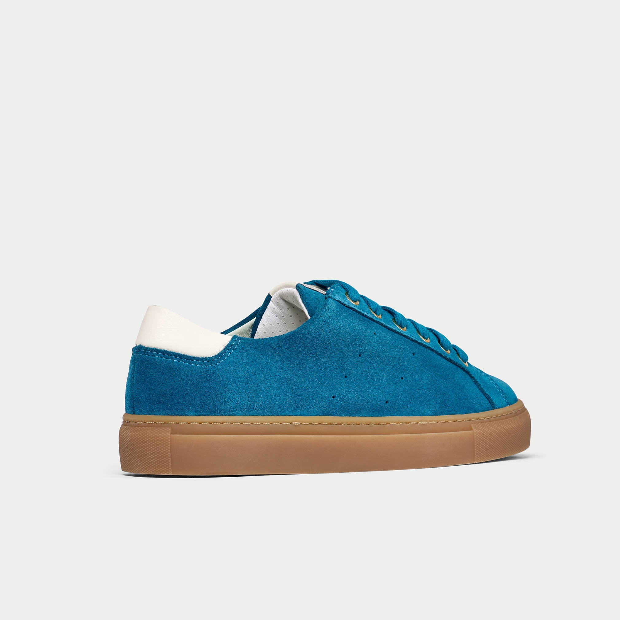 Blue suede tennis shoes online