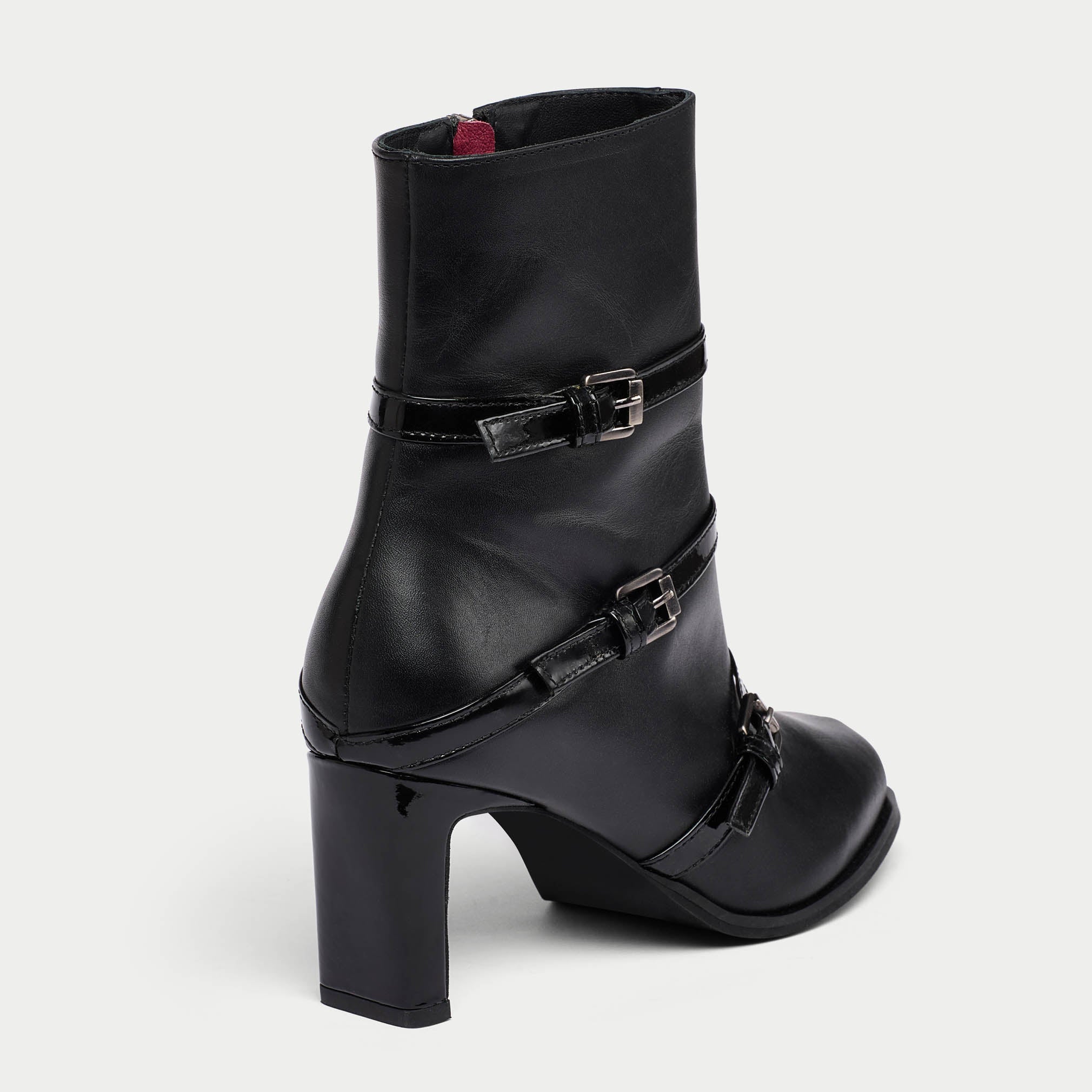 Calla Zoe Black Leather Boots