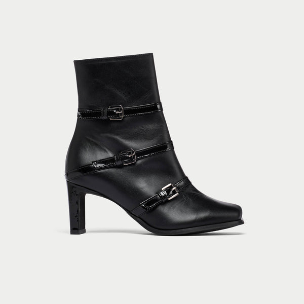 Calla | Zoe | Black Leather Boots