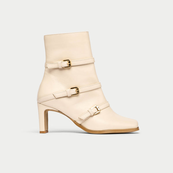 靴 Andmary zoe long boots ivory SHOES