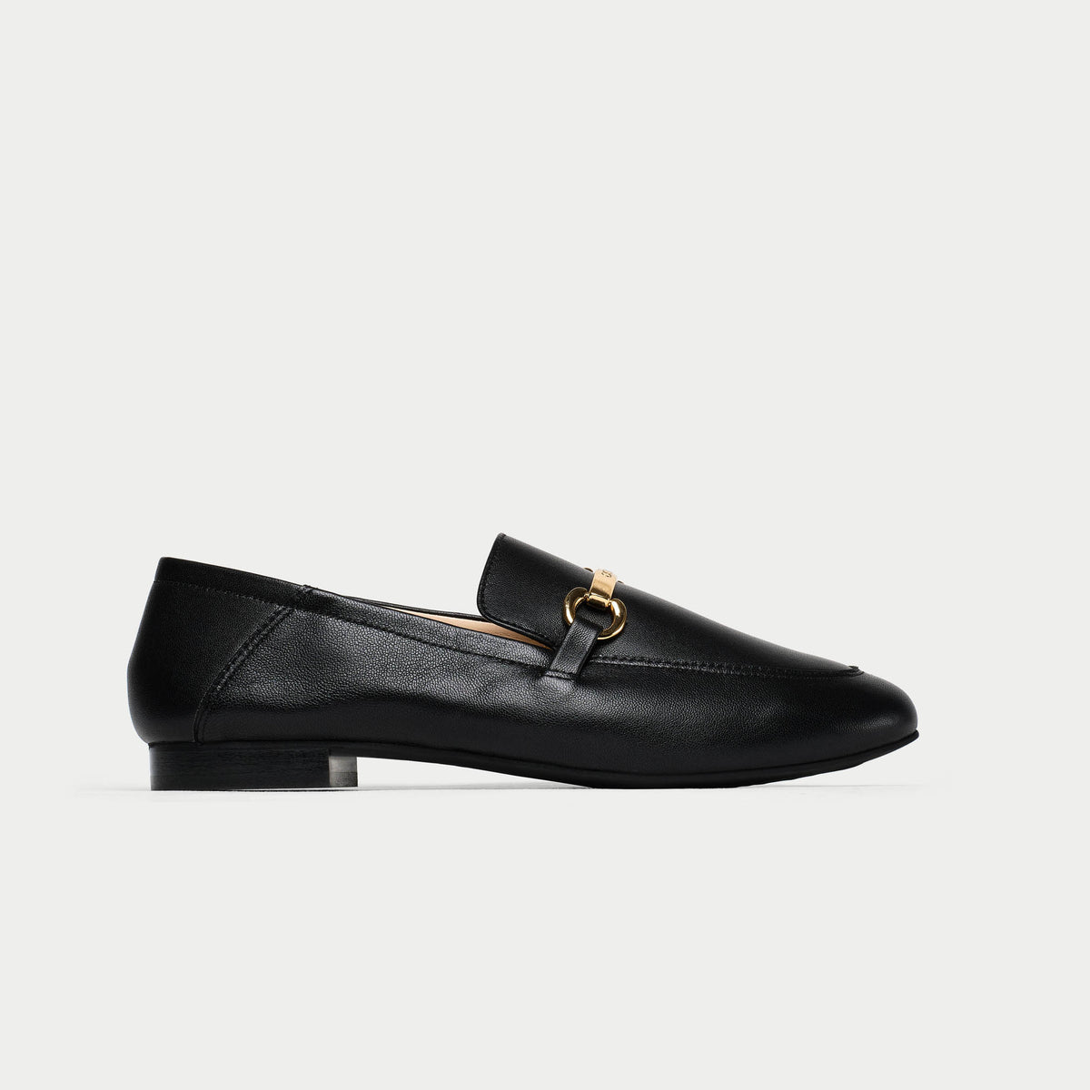 Ada - Black Leather Loafers