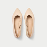pair of agata butter cream flats for bunions