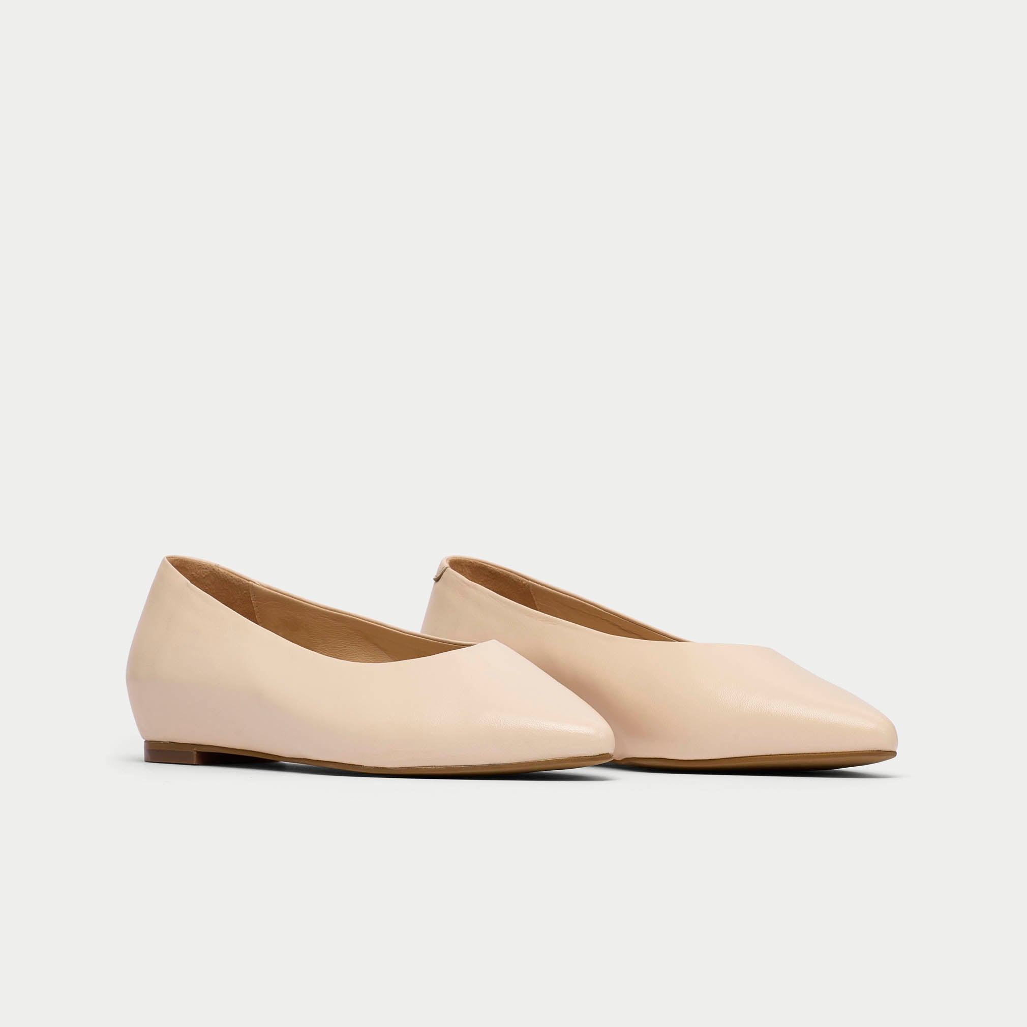 pair of agata butter cream flats for bunions