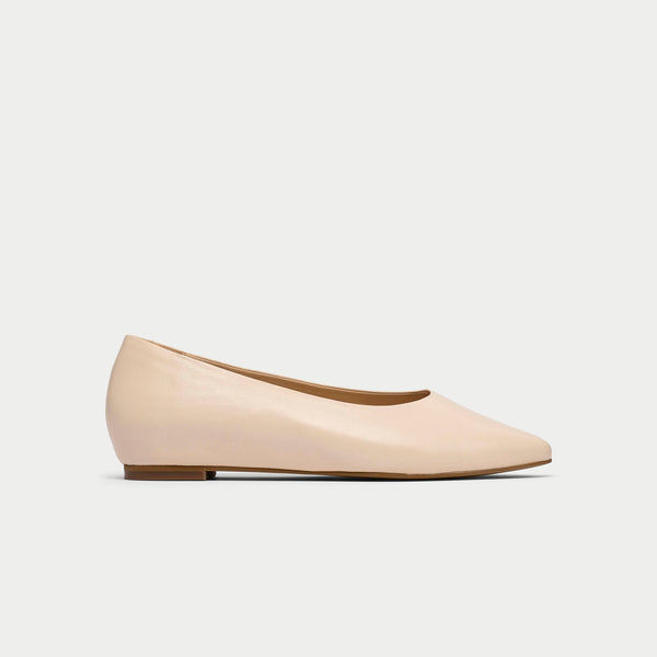 butter cream agata flats for bunions side view