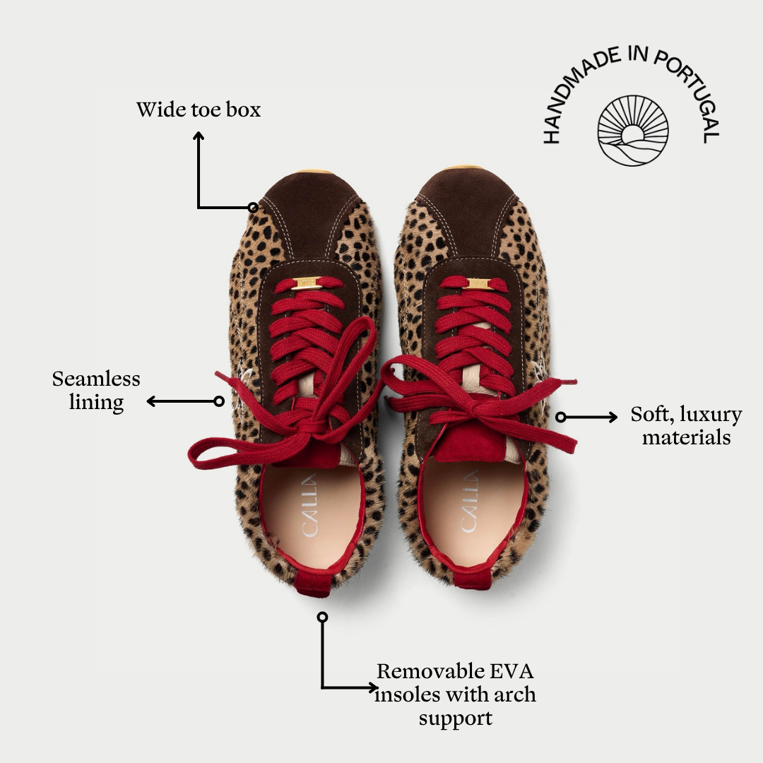 Aurora - Cheetah Wide Fit Sneakers