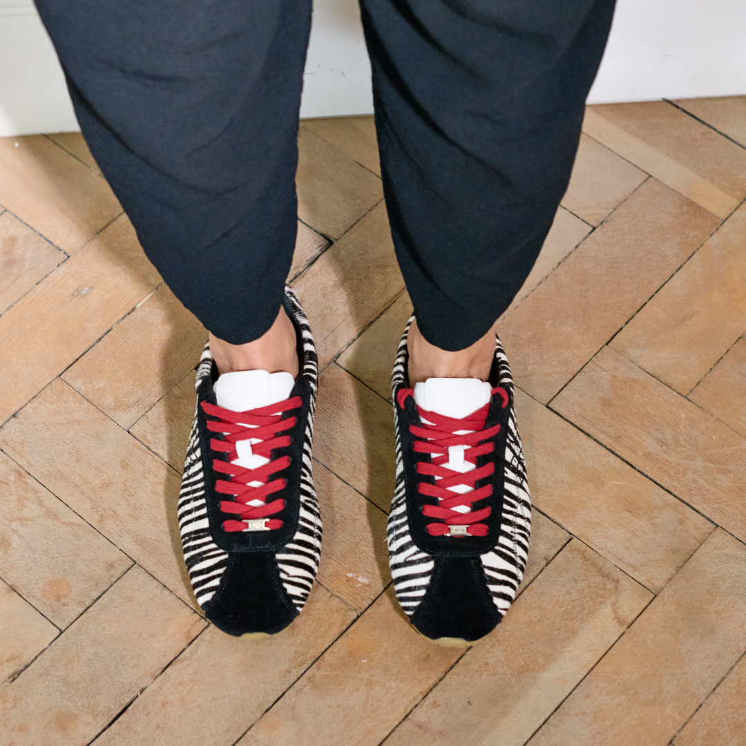 Aurora - Zebra Wide Width Sneakers