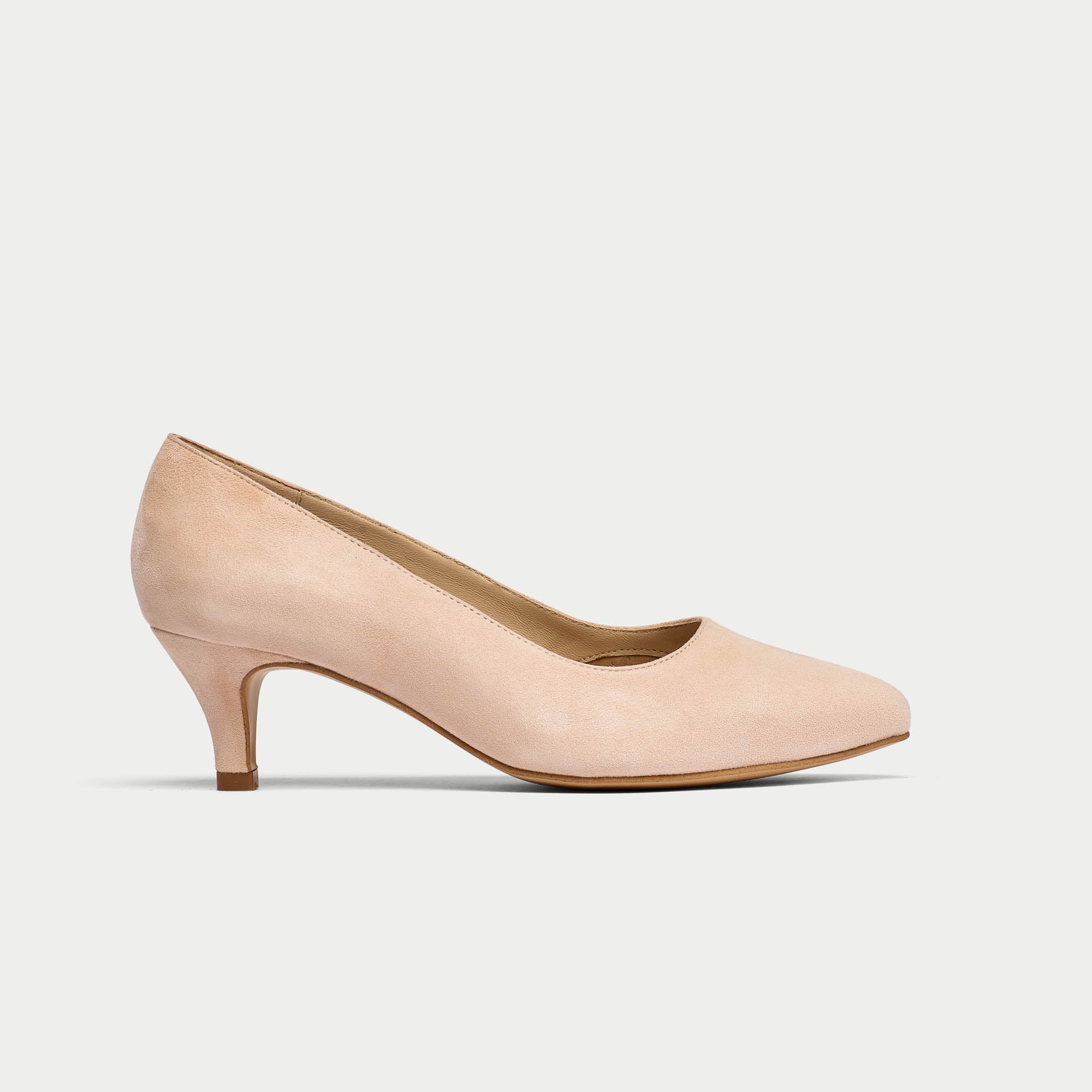 soft pink suede kitten heels for bunions 