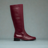 Bella - Cherry Leather Boots
