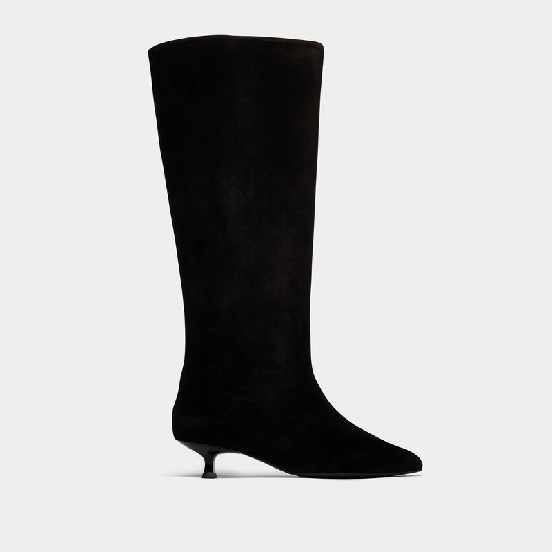 Bonnie - Black Suede Boots