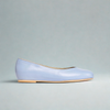 Charlotte - Ice Blue Leather Ballerinas