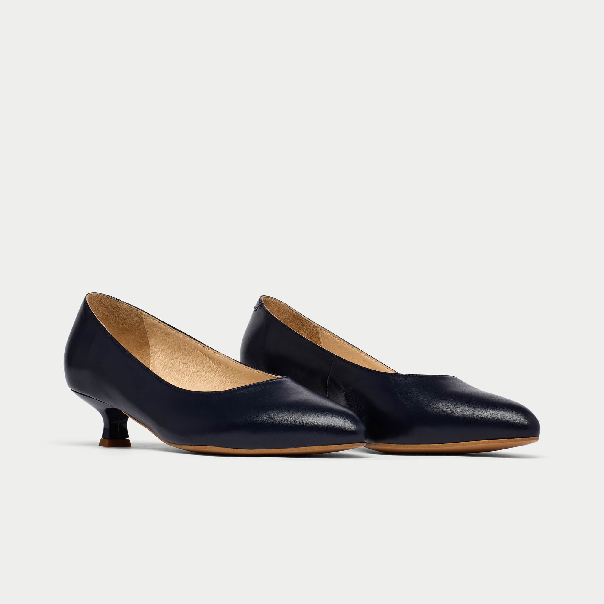 pair of claudia navy leather