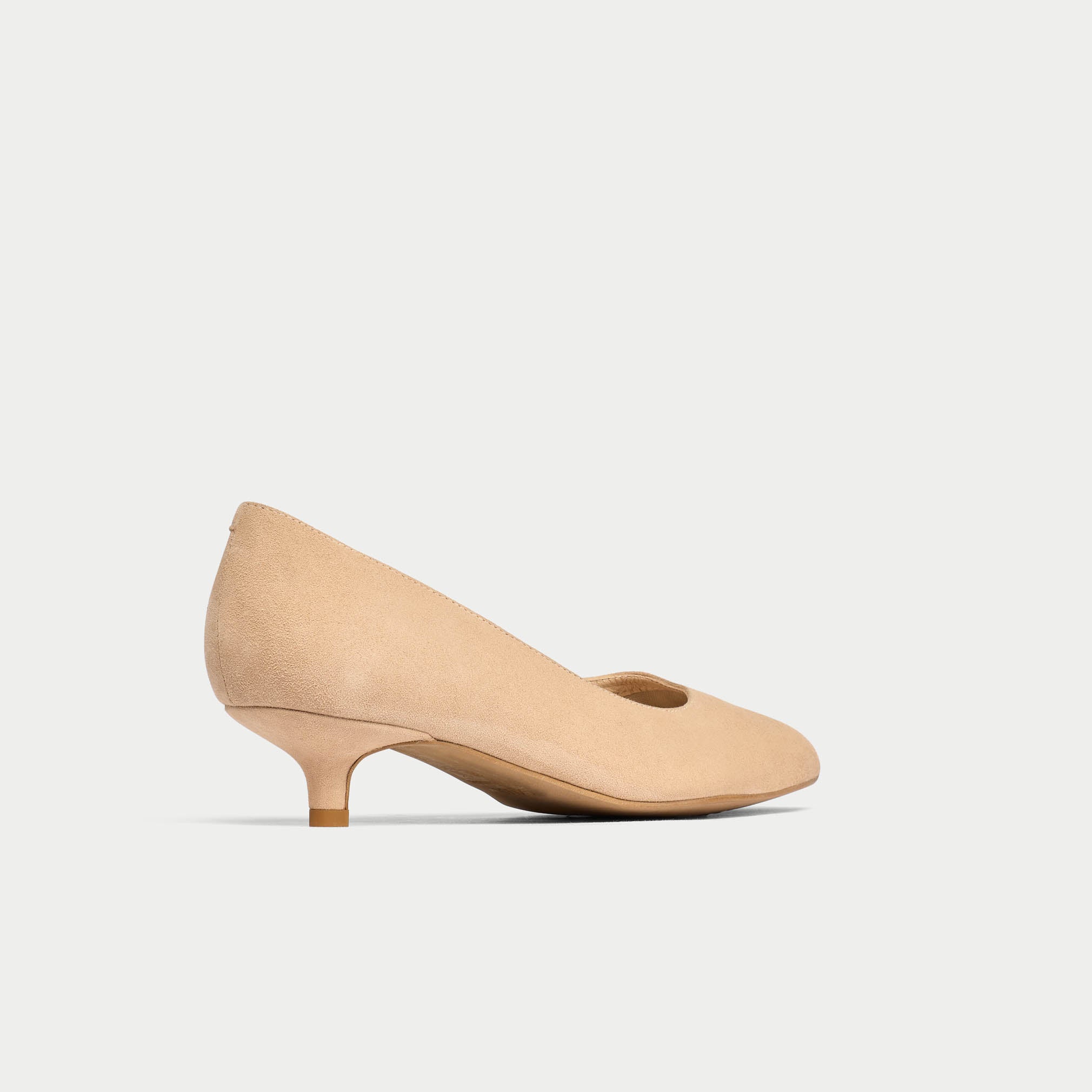 Calla | Claudia | Taupe Suede | Kitten heeled dress shoes Calla | Claudia | Taupe Suede | Kitten heeled dress shoes