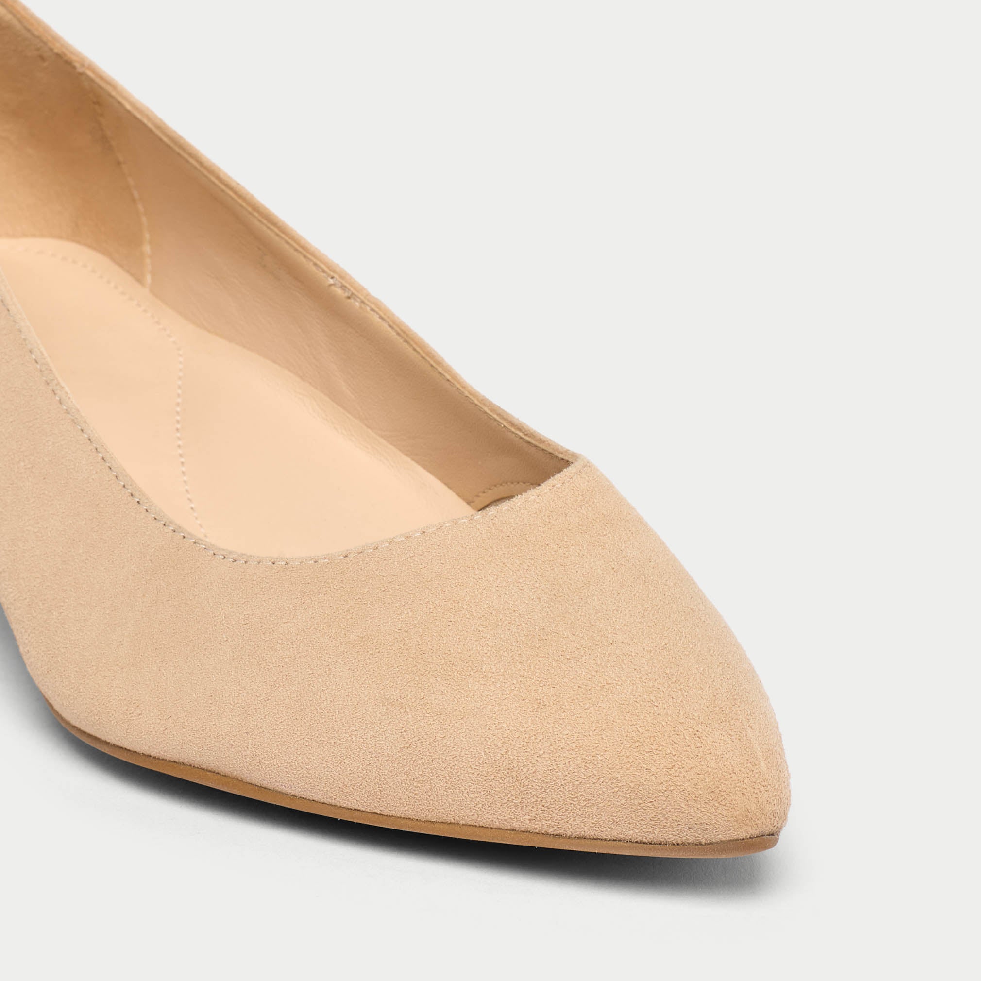 Calla | Claudia | Taupe Suede | Kitten heeled dress shoes Calla | Claudia | Taupe Suede | Kitten heeled dress shoes