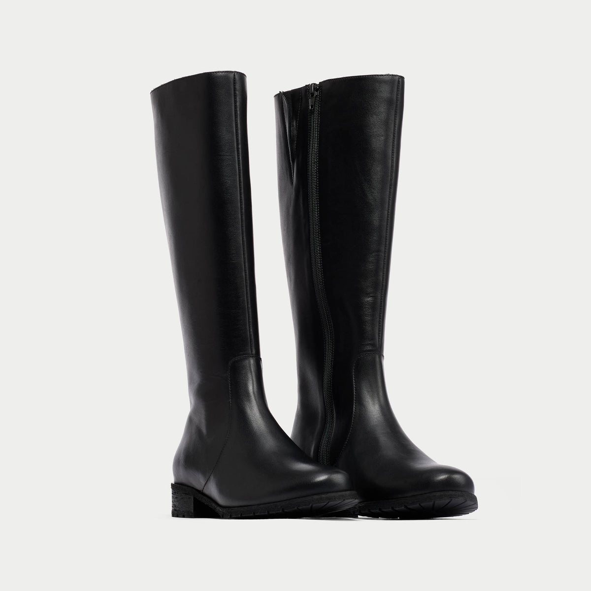 Bella - Black Leather Boots
